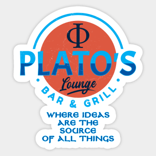 Plato's Lounge Sticker